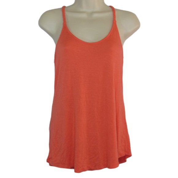 Rue 21 Braid Spaghetti Strap Sleeveless Racerback Blouse Tank Top Size S - Picture 1 of 6